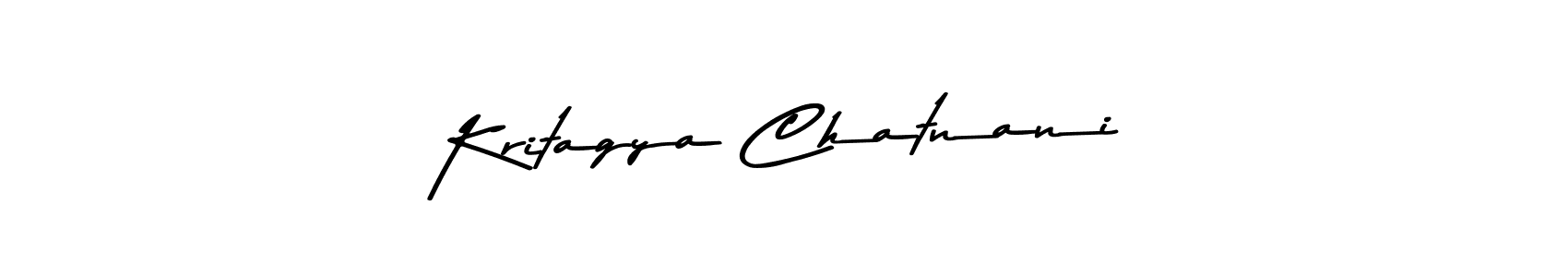 Use a signature maker to create a handwritten signature online. With this signature software, you can design (Asem Kandis PERSONAL USE) your own signature for name Kritagya Chatnani. Kritagya Chatnani signature style 9 images and pictures png