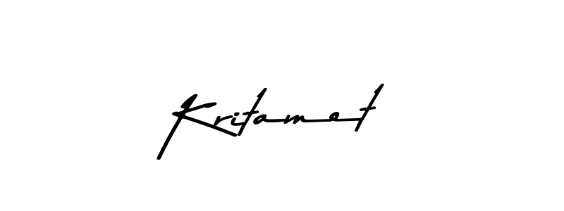 You should practise on your own different ways (Asem Kandis PERSONAL USE) to write your name (Kritamet) in signature. don't let someone else do it for you. Kritamet signature style 9 images and pictures png