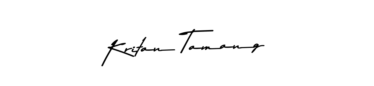 Design your own signature with our free online signature maker. With this signature software, you can create a handwritten (Asem Kandis PERSONAL USE) signature for name Kritan Tamang. Kritan Tamang signature style 9 images and pictures png