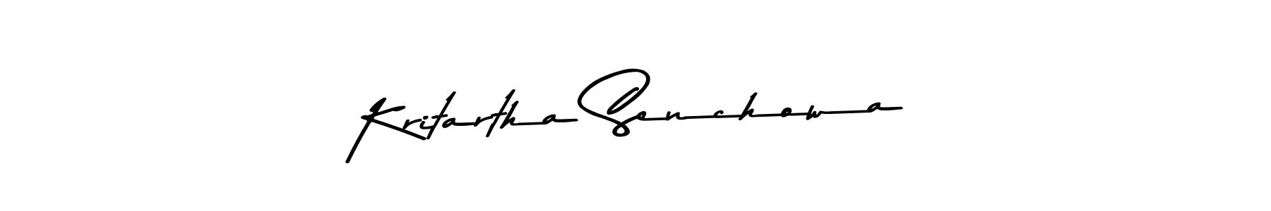 Make a beautiful signature design for name Kritartha Senchowa. With this signature (Asem Kandis PERSONAL USE) style, you can create a handwritten signature for free. Kritartha Senchowa signature style 9 images and pictures png