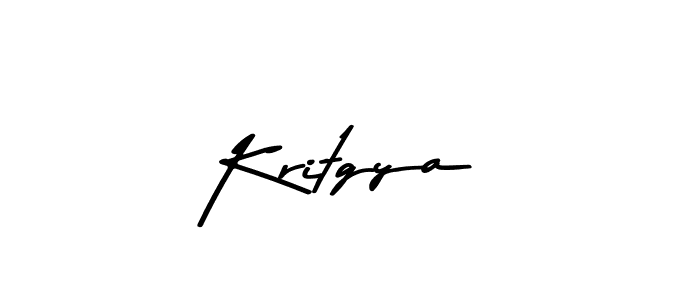Design your own signature with our free online signature maker. With this signature software, you can create a handwritten (Asem Kandis PERSONAL USE) signature for name Kritgya. Kritgya signature style 9 images and pictures png