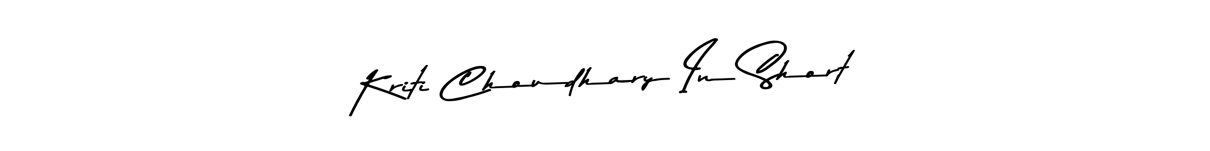 Once you've used our free online signature maker to create your best signature Asem Kandis PERSONAL USE style, it's time to enjoy all of the benefits that Kriti Choudhary In Short name signing documents. Kriti Choudhary In Short signature style 9 images and pictures png