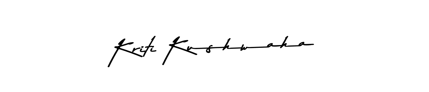 Kriti Kushwaha stylish signature style. Best Handwritten Sign (Asem Kandis PERSONAL USE) for my name. Handwritten Signature Collection Ideas for my name Kriti Kushwaha. Kriti Kushwaha signature style 9 images and pictures png
