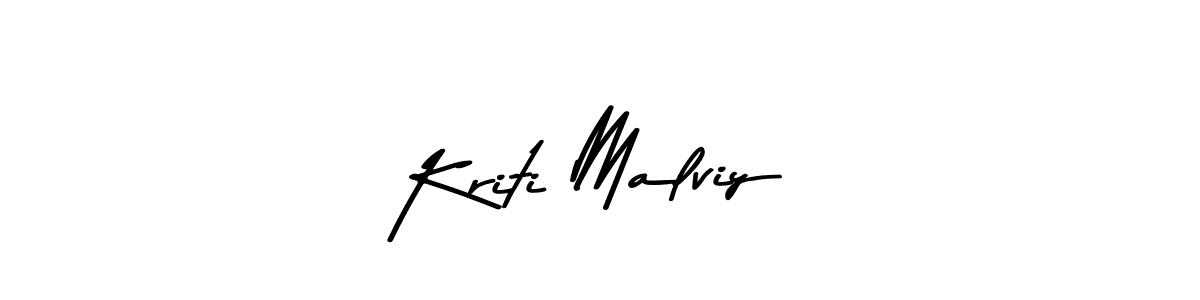 Make a beautiful signature design for name Kriti Malviy. With this signature (Asem Kandis PERSONAL USE) style, you can create a handwritten signature for free. Kriti Malviy signature style 9 images and pictures png