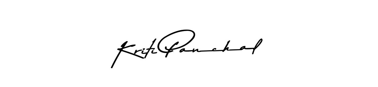 Use a signature maker to create a handwritten signature online. With this signature software, you can design (Asem Kandis PERSONAL USE) your own signature for name Kriti Panchal. Kriti Panchal signature style 9 images and pictures png