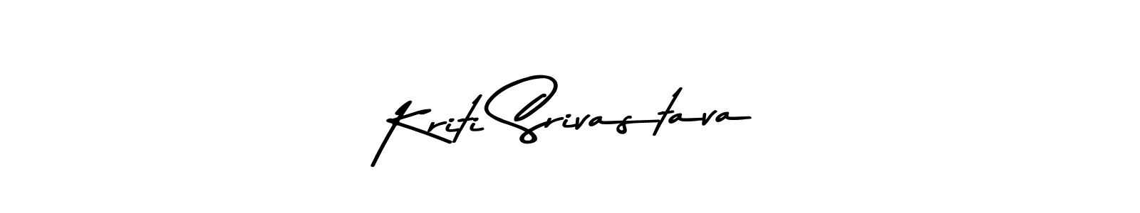 You should practise on your own different ways (Asem Kandis PERSONAL USE) to write your name (Kriti Srivastava) in signature. don't let someone else do it for you. Kriti Srivastava signature style 9 images and pictures png