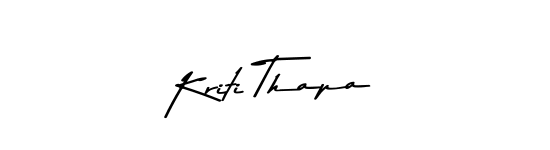 Make a short Kriti Thapa signature style. Manage your documents anywhere anytime using Asem Kandis PERSONAL USE. Create and add eSignatures, submit forms, share and send files easily. Kriti Thapa signature style 9 images and pictures png