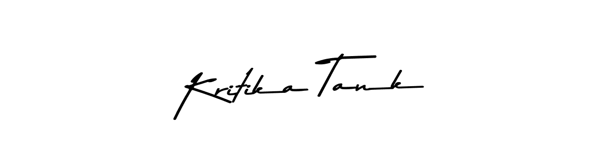 Use a signature maker to create a handwritten signature online. With this signature software, you can design (Asem Kandis PERSONAL USE) your own signature for name Kritika Tank. Kritika Tank signature style 9 images and pictures png