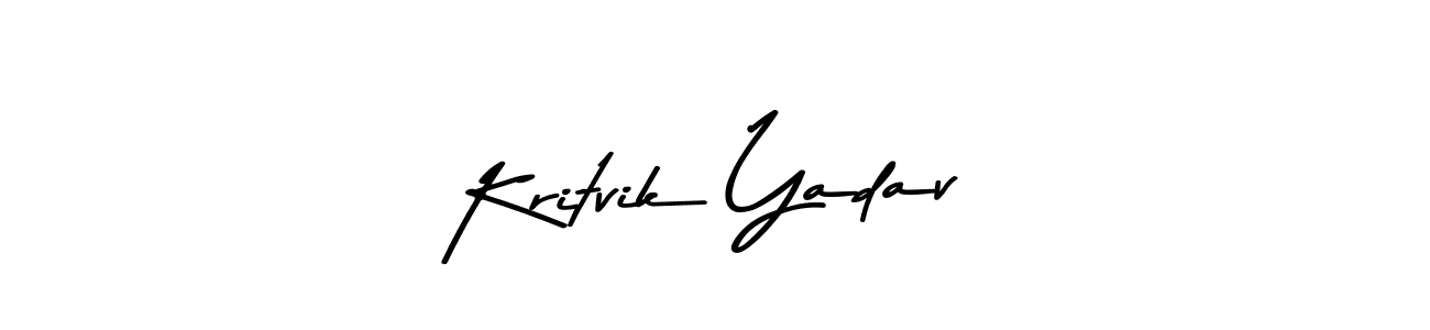 Kritvik Yadav stylish signature style. Best Handwritten Sign (Asem Kandis PERSONAL USE) for my name. Handwritten Signature Collection Ideas for my name Kritvik Yadav. Kritvik Yadav signature style 9 images and pictures png