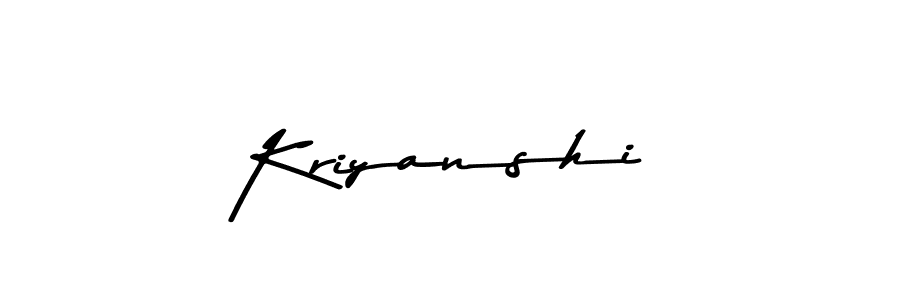 You should practise on your own different ways (Asem Kandis PERSONAL USE) to write your name (Kriyanshi) in signature. don't let someone else do it for you. Kriyanshi signature style 9 images and pictures png