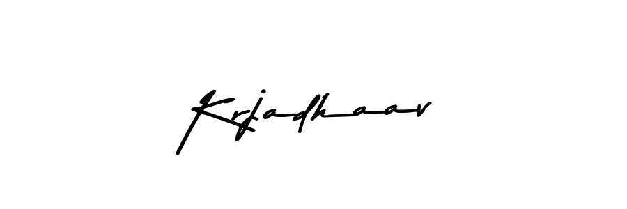 The best way (Asem Kandis PERSONAL USE) to make a short signature is to pick only two or three words in your name. The name Krjadhaav include a total of six letters. For converting this name. Krjadhaav signature style 9 images and pictures png