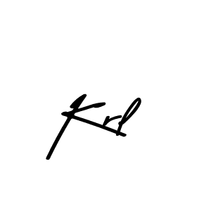 Use a signature maker to create a handwritten signature online. With this signature software, you can design (Asem Kandis PERSONAL USE) your own signature for name Krl. Krl signature style 9 images and pictures png