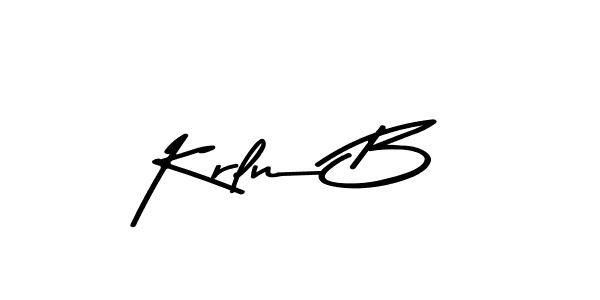 The best way (Asem Kandis PERSONAL USE) to make a short signature is to pick only two or three words in your name. The name Krln B include a total of six letters. For converting this name. Krln B signature style 9 images and pictures png