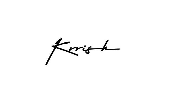 Design your own signature with our free online signature maker. With this signature software, you can create a handwritten (Asem Kandis PERSONAL USE) signature for name Krrish. Krrish signature style 9 images and pictures png