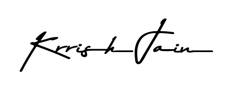 Similarly Asem Kandis PERSONAL USE is the best handwritten signature design. Signature creator online. You can use it as an online autograph creator for name Krrish Jain. Krrish Jain signature style 9 images and pictures png
