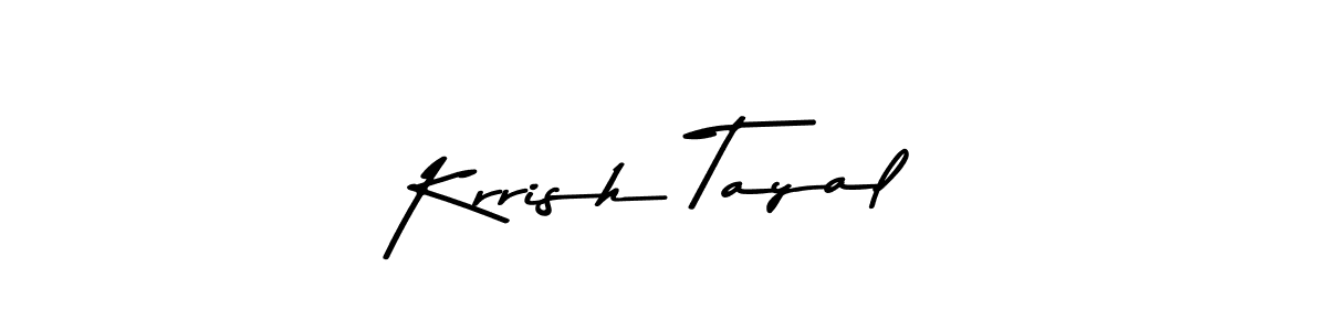 How to make Krrish Tayal signature? Asem Kandis PERSONAL USE is a professional autograph style. Create handwritten signature for Krrish Tayal name. Krrish Tayal signature style 9 images and pictures png