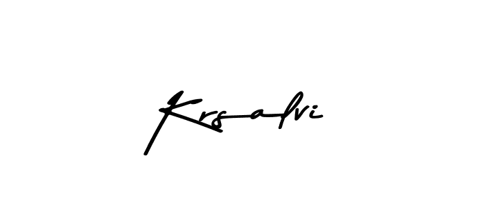 Design your own signature with our free online signature maker. With this signature software, you can create a handwritten (Asem Kandis PERSONAL USE) signature for name Krsalvi. Krsalvi signature style 9 images and pictures png