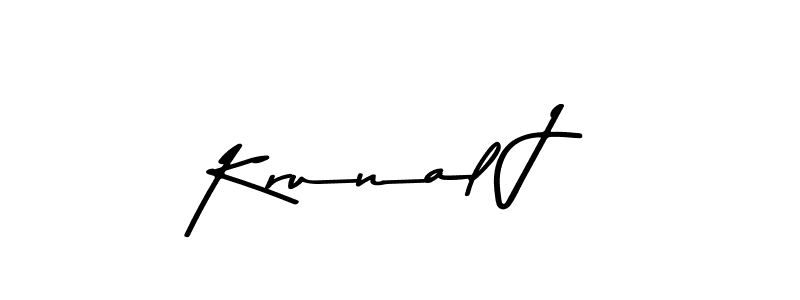 You should practise on your own different ways (Asem Kandis PERSONAL USE) to write your name (Krunal J) in signature. don't let someone else do it for you. Krunal J signature style 9 images and pictures png