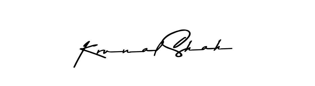 Similarly Asem Kandis PERSONAL USE is the best handwritten signature design. Signature creator online .You can use it as an online autograph creator for name Krunal Shah. Krunal Shah signature style 9 images and pictures png