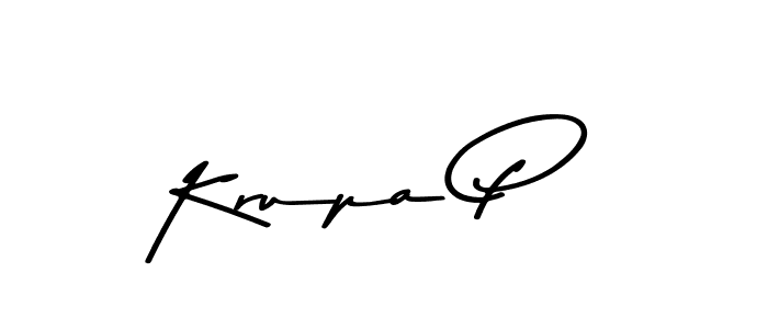 How to Draw Krupa P signature style? Asem Kandis PERSONAL USE is a latest design signature styles for name Krupa P. Krupa P signature style 9 images and pictures png
