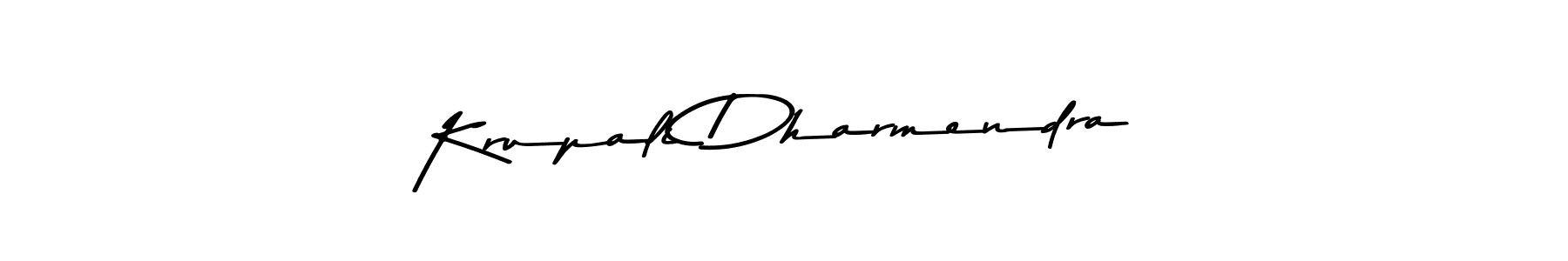 Krupali Dharmendra stylish signature style. Best Handwritten Sign (Asem Kandis PERSONAL USE) for my name. Handwritten Signature Collection Ideas for my name Krupali Dharmendra. Krupali Dharmendra signature style 9 images and pictures png