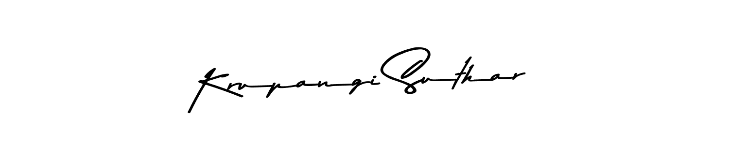 How to make Krupangi Suthar signature? Asem Kandis PERSONAL USE is a professional autograph style. Create handwritten signature for Krupangi Suthar name. Krupangi Suthar signature style 9 images and pictures png