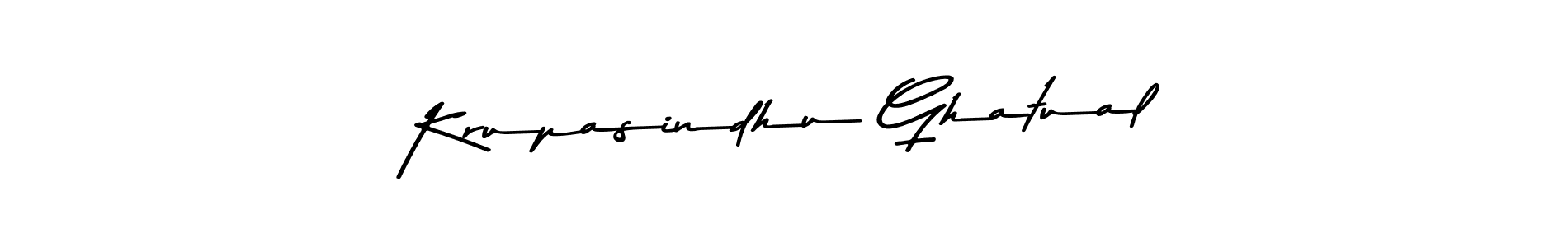 Make a beautiful signature design for name Krupasindhu Ghatual. With this signature (Asem Kandis PERSONAL USE) style, you can create a handwritten signature for free. Krupasindhu Ghatual signature style 9 images and pictures png