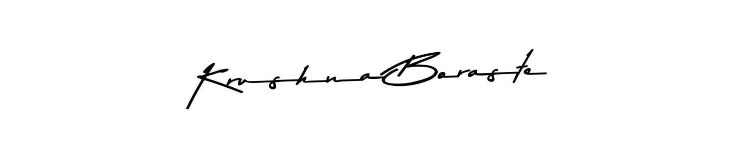 Create a beautiful signature design for name Krushna Boraste. With this signature (Asem Kandis PERSONAL USE) fonts, you can make a handwritten signature for free. Krushna Boraste signature style 9 images and pictures png