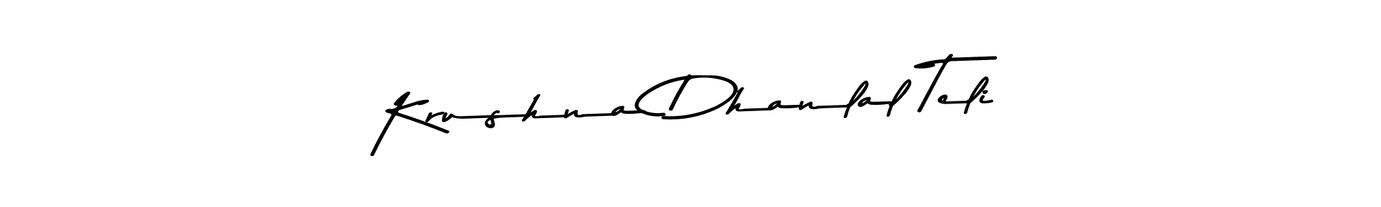 Make a short Krushna Dhanlal Teli signature style. Manage your documents anywhere anytime using Asem Kandis PERSONAL USE. Create and add eSignatures, submit forms, share and send files easily. Krushna Dhanlal Teli signature style 9 images and pictures png