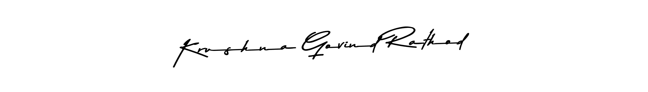 Krushna Govind Rathod stylish signature style. Best Handwritten Sign (Asem Kandis PERSONAL USE) for my name. Handwritten Signature Collection Ideas for my name Krushna Govind Rathod. Krushna Govind Rathod signature style 9 images and pictures png