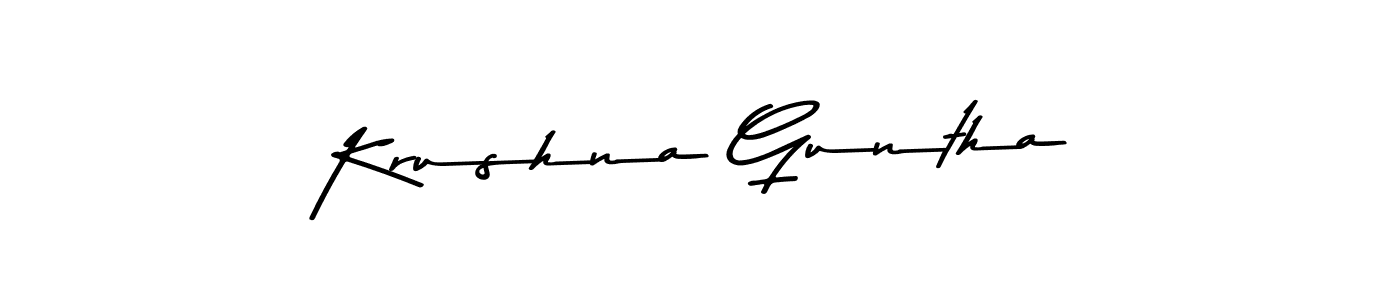 Make a beautiful signature design for name Krushna Guntha. Use this online signature maker to create a handwritten signature for free. Krushna Guntha signature style 9 images and pictures png