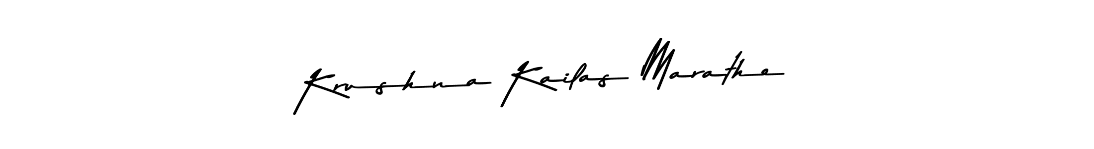 Use a signature maker to create a handwritten signature online. With this signature software, you can design (Asem Kandis PERSONAL USE) your own signature for name Krushna Kailas Marathe. Krushna Kailas Marathe signature style 9 images and pictures png