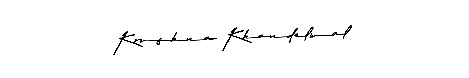 Also we have Krushna Khandelwal name is the best signature style. Create professional handwritten signature collection using Asem Kandis PERSONAL USE autograph style. Krushna Khandelwal signature style 9 images and pictures png