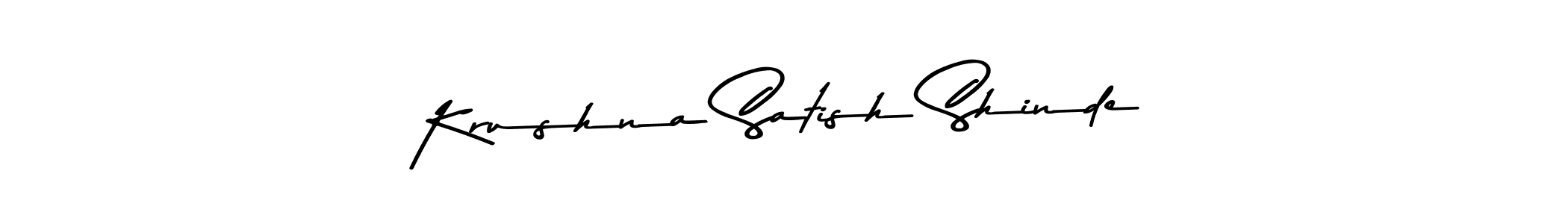 Design your own signature with our free online signature maker. With this signature software, you can create a handwritten (Asem Kandis PERSONAL USE) signature for name Krushna Satish Shinde. Krushna Satish Shinde signature style 9 images and pictures png