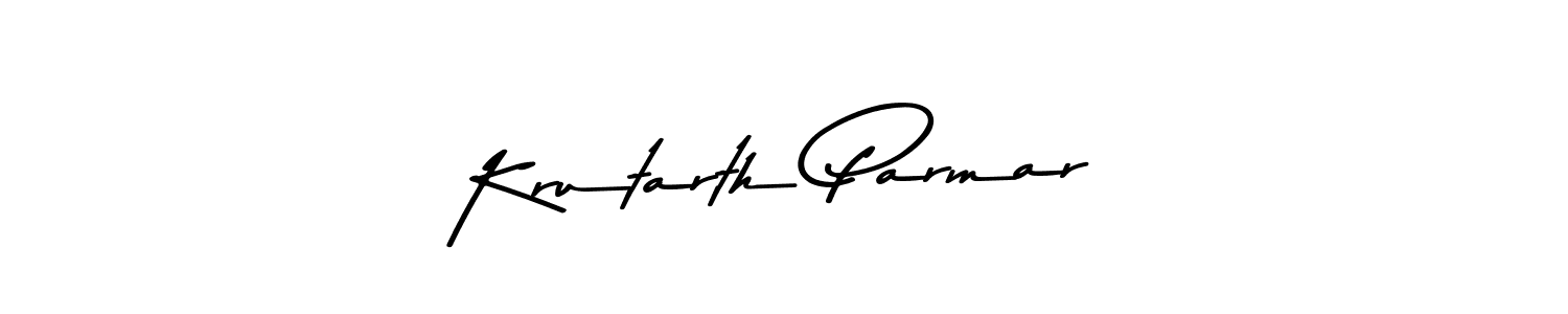 Use a signature maker to create a handwritten signature online. With this signature software, you can design (Asem Kandis PERSONAL USE) your own signature for name Krutarth Parmar. Krutarth Parmar signature style 9 images and pictures png