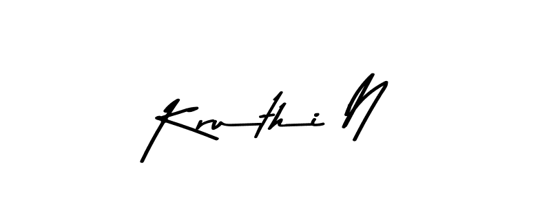 Make a beautiful signature design for name Kruthi N. Use this online signature maker to create a handwritten signature for free. Kruthi N signature style 9 images and pictures png