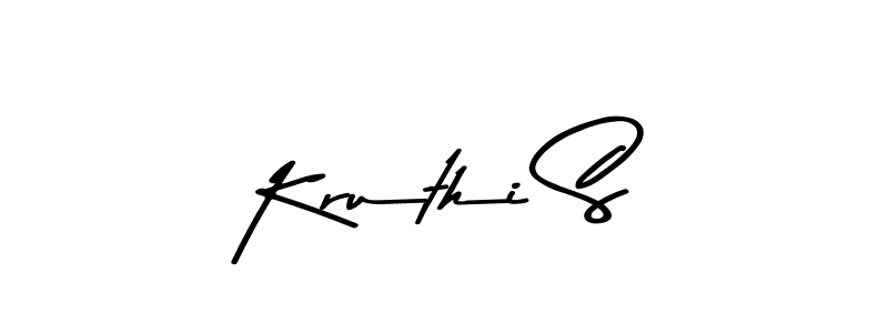 You should practise on your own different ways (Asem Kandis PERSONAL USE) to write your name (Kruthi S) in signature. don't let someone else do it for you. Kruthi S signature style 9 images and pictures png