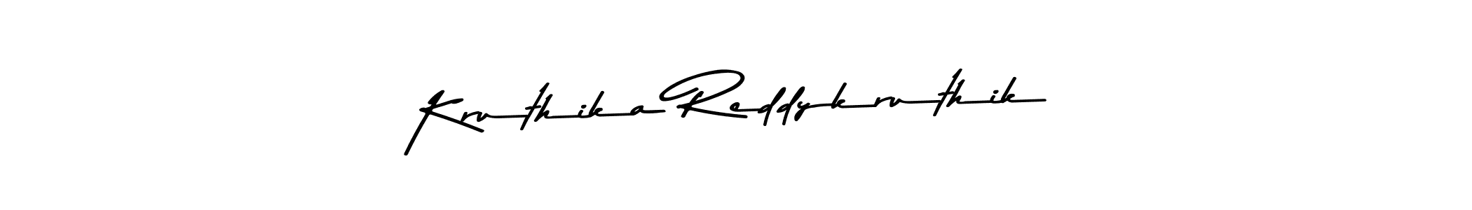 You should practise on your own different ways (Asem Kandis PERSONAL USE) to write your name (Kruthika Reddykruthik) in signature. don't let someone else do it for you. Kruthika Reddykruthik signature style 9 images and pictures png