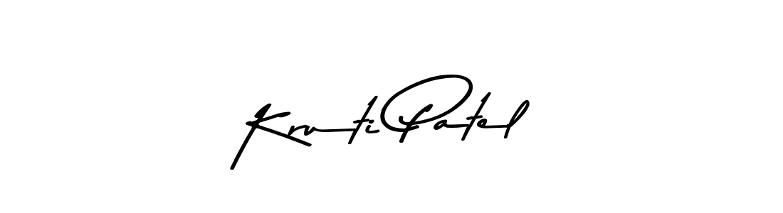 Use a signature maker to create a handwritten signature online. With this signature software, you can design (Asem Kandis PERSONAL USE) your own signature for name Kruti Patel. Kruti Patel signature style 9 images and pictures png