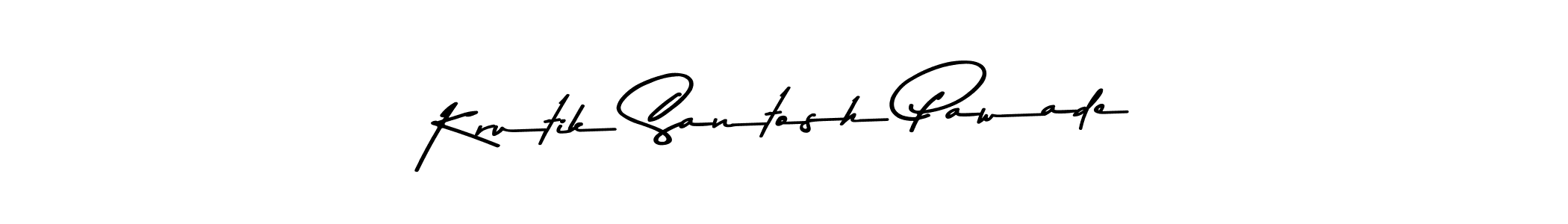 Use a signature maker to create a handwritten signature online. With this signature software, you can design (Asem Kandis PERSONAL USE) your own signature for name Krutik Santosh Pawade. Krutik Santosh Pawade signature style 9 images and pictures png