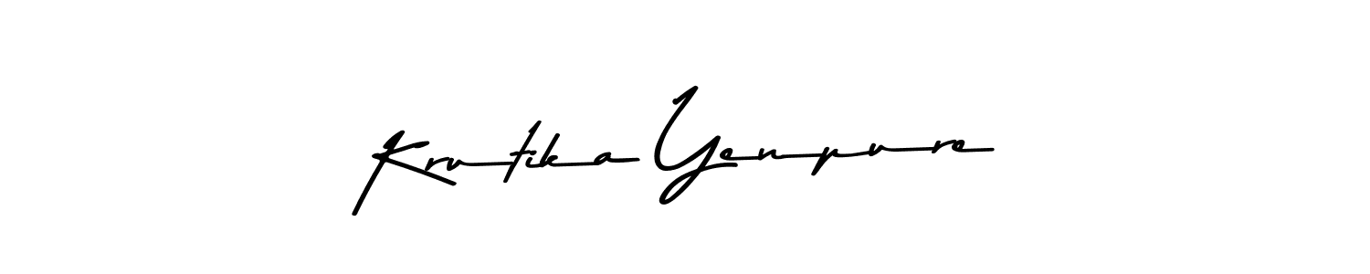 Make a beautiful signature design for name Krutika Yenpure. Use this online signature maker to create a handwritten signature for free. Krutika Yenpure signature style 9 images and pictures png