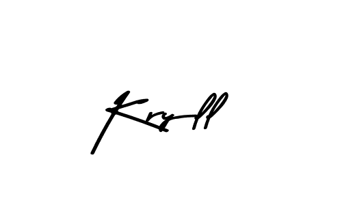 Asem Kandis PERSONAL USE is a professional signature style that is perfect for those who want to add a touch of class to their signature. It is also a great choice for those who want to make their signature more unique. Get Kryll name to fancy signature for free. Kryll signature style 9 images and pictures png