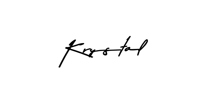 Make a beautiful signature design for name Krystal. With this signature (Asem Kandis PERSONAL USE) style, you can create a handwritten signature for free. Krystal signature style 9 images and pictures png
