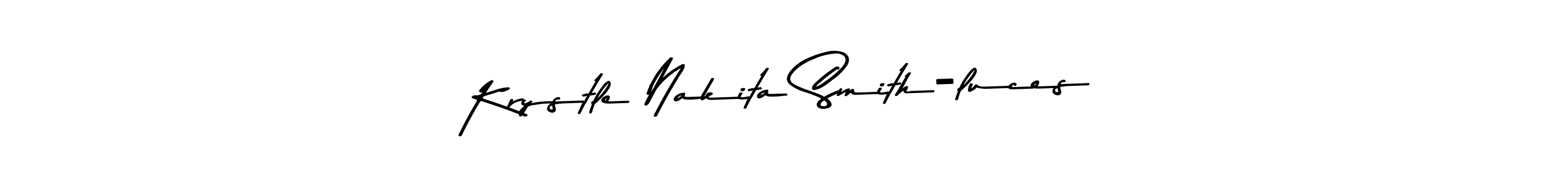 The best way (Asem Kandis PERSONAL USE) to make a short signature is to pick only two or three words in your name. The name Krystle Nakita Smith-luces include a total of six letters. For converting this name. Krystle Nakita Smith-luces signature style 9 images and pictures png