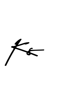 Make a beautiful signature design for name Ks. With this signature (Asem Kandis PERSONAL USE) style, you can create a handwritten signature for free. Ks signature style 9 images and pictures png