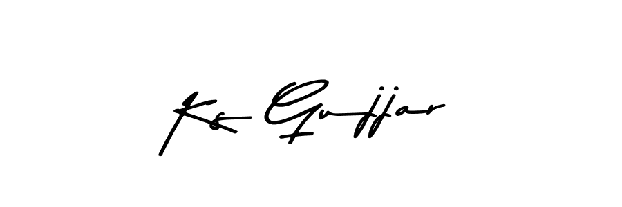 Make a beautiful signature design for name Ks Gujjar. With this signature (Asem Kandis PERSONAL USE) style, you can create a handwritten signature for free. Ks Gujjar signature style 9 images and pictures png