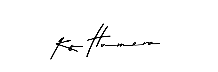 Design your own signature with our free online signature maker. With this signature software, you can create a handwritten (Asem Kandis PERSONAL USE) signature for name Ks Humera. Ks Humera signature style 9 images and pictures png