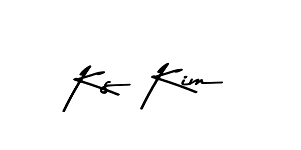 Design your own signature with our free online signature maker. With this signature software, you can create a handwritten (Asem Kandis PERSONAL USE) signature for name Ks Kim. Ks Kim signature style 9 images and pictures png