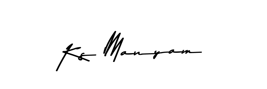 The best way (Asem Kandis PERSONAL USE) to make a short signature is to pick only two or three words in your name. The name Ks Manyam include a total of six letters. For converting this name. Ks Manyam signature style 9 images and pictures png