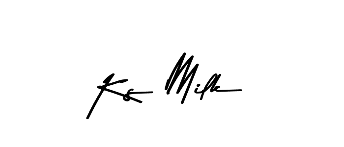 if you are searching for the best signature style for your name Ks Milk. so please give up your signature search. here we have designed multiple signature styles  using Asem Kandis PERSONAL USE. Ks Milk signature style 9 images and pictures png